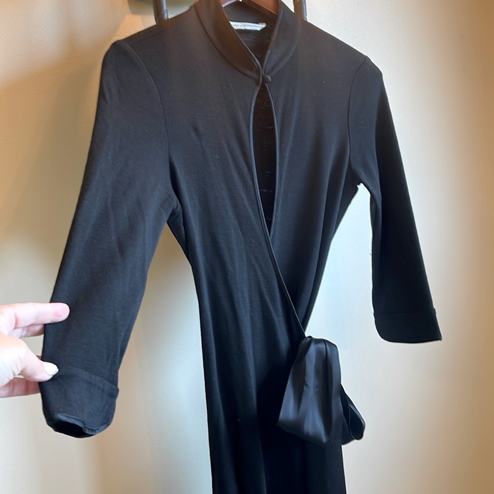 DIANE von FURSTENBERG black wrap dress